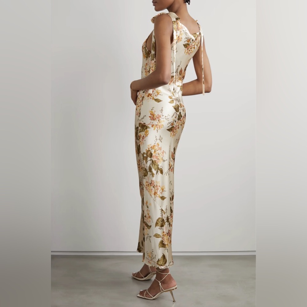 Reformation Medium Aden Floral Silk Midi Dress - Picture 2 of 14